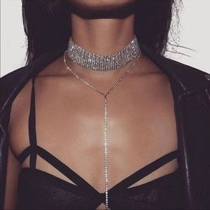 Gold Choker Necklace Diamond
